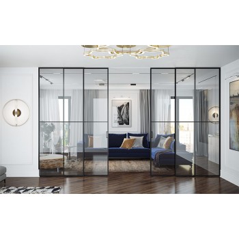 Скляна перегородка лофт La Linea