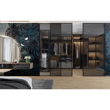 Скляна перегородка лофт Sergio