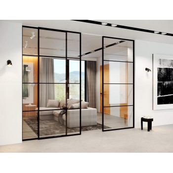 Скляна перегородка в стилі лофт Volo