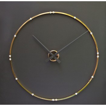 Дизайнерские часы Crystal —золото глянец