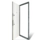 Дверь входная квартирного типа В-413 мод. №172 графит матовый / белая шагрень