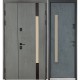 Входная дверь уличного типа Термо House 1200 мод. №705/428 антрацит/бетон антрацит