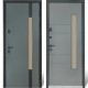Входная дверь уличного типа Cottage мод. №705/431 metalic grey/титан