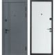 Двері вхідні квартирног типу Revolut В-434 мод. №172 антрацит/білий матовий гладкий