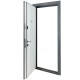 Двері вхідні квартирног типу Revolut В-434 мод. №172 антрацит/білий матовий гладкий