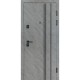 Вхідні двері квартирного типу Термо Fortezza модель №563/556 зріз каменю/сірий шифер