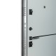 Входная дверь квартирного типа Термо Fortezza модель №563/556 срез камня/серый шифер