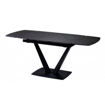 Раскладной стол керамический Elvi (Елви) Black Marble 120-180 см