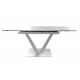 Раскладной керамический стол Elvi (Элви) Matte Staturario белый 120-180 см
