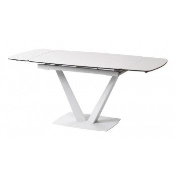 Розкладний стіл керамічний Elvi (Елві) Pure White 120-180 см