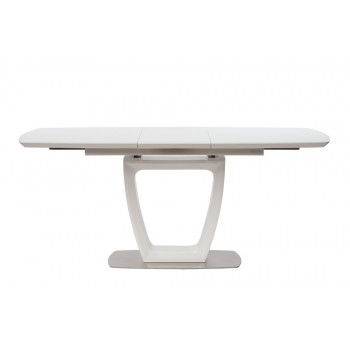 Стол раскладной стекло Ravenna Matt White (Равенна Мет Вайт) 140-180 см белый