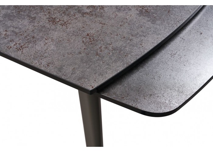  Стол раскладной глазурованное стекло Largo Iron Grey (Ларго Айрон Грей) 120-180 см  4 — купить в PORTES.UA