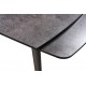 Стол раскладной глазурованное стекло Largo Iron Grey (Ларго Айрон Грей) 120-180 см