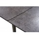 Стол раскладной глазурованное стекло Largo Iron Grey (Ларго Айрон Грей) 120-180 см