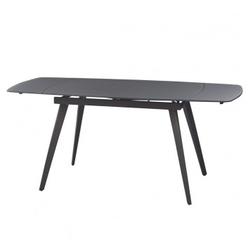 Стол раскладной стеклянный Largo Matt Grey (Ларго Мет Грей) 120-180 см