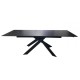 Раскладной стол керамика Gracio Lofty Black (Грацио Лофт Блэк) 160-240 см