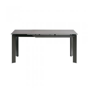Стол раскладной глазурованное стекло Vermont Matt Grey (Вермонт Мет Грей) 120-170 см