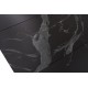 Стол раскладной стекло + мдф Albury (Олбери) 160-200 см чёрный