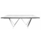 Стол обеденный раскладной керамика Fjord Silver Shadow 200x300 см