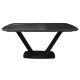 Раскладной стол керамический Force (Форс) Macedonian Black 160-240 см