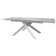 Раскладной стол керамика Gracio Carrara White 160-240 см