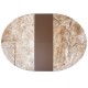 Стол раскладной керамика Moon Brown Marble 1100-1400