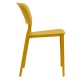 Обідній пластиковий стілець Spark (Спарк) жовтий каррі