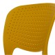 Обеденный пластиковый стул Spark (Спарк) желтый карри