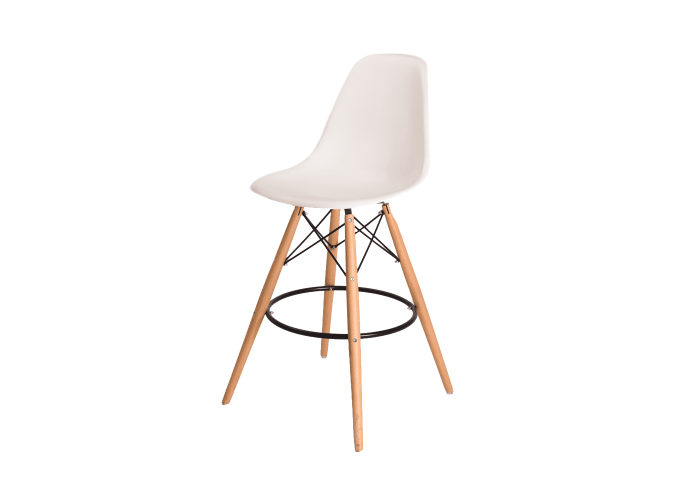  Барний стілець Eames Bar Chair (білий)  1 — замовити в PORTES.UA