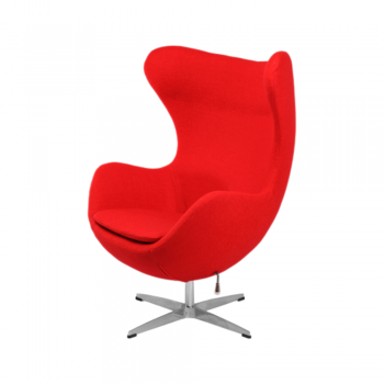 Крісло Egg Chair (шерсть, червоний)