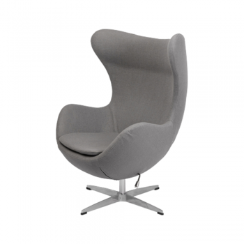 Кресло Egg Chair (шерсть, серый)