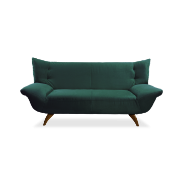 Диван прямой Рокси - 2 темно-зёленый