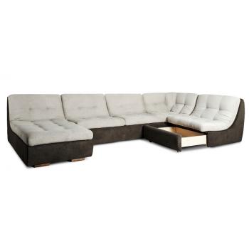 Модульный диван Фрейя (серо-коричневый)