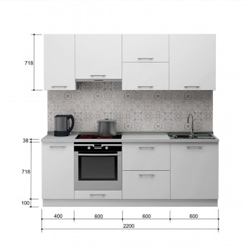 Кухня Лавина матовая 2.2