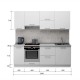 Комплектная кухня с Лавина 2.2 с фасадами МДФ — длина 2200 мм.