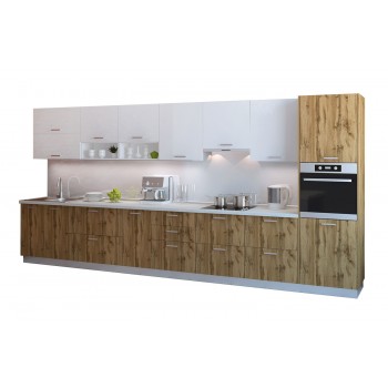 Модульная кухня Артика 4200мм. (дуб природный) 