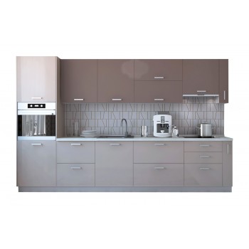 Модульная кухня Латэ Какао 3350 мм