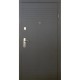 Дверь входная – Эконом – Модель Дуэт венге темный/белая структура 960х2050