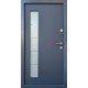 Двері вхідні – Стандарт плюс – Модель МДФ/МДФ Склопакет антрацит 960х2050
