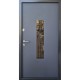 Двері вхідні – Стандарт Метал/МДФ – Модель Склопакет + Ковка антрацит 960х2050