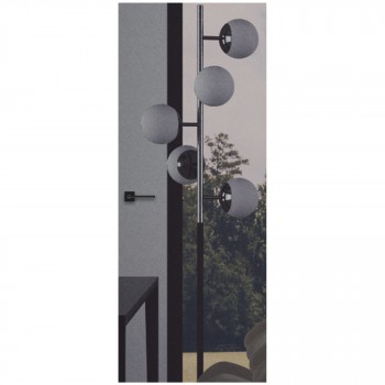 Двери скрытого монтажа FURNICOM DOORS™ – MIRROR, зеркало графит