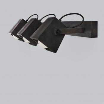 Світильник настінний/стельовий H5-3 чорна олія