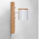 Светильник современный Бра лофт на белой стене Wooden Light white