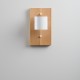 Светильник современный Бра лофт на белой стене Wooden Light white