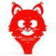 Вешалка настенная Детская Glozis Kitty Red H-018 17 х 13см