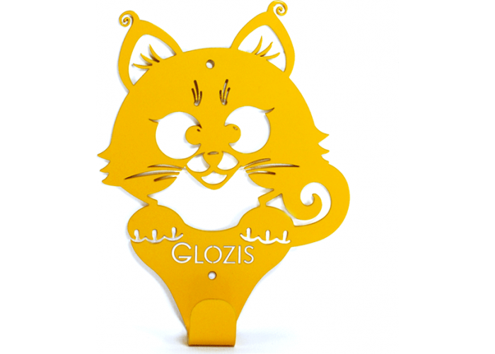  Вішалка настінна Дитяча Glozis Kitty Yellow H-017 17 х 13см  1 — замовити в PORTES.UA