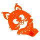 Вешалка настенная Детская Glozis Kitty Orange H-016 16 х 13см