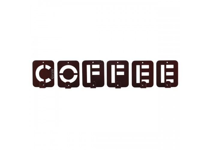  Вешалка настенная Glozis Coffee H-004 50 х 10 см  1 — купить в PORTES.UA