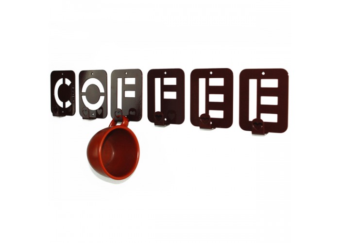  Вешалка настенная Glozis Coffee H-004 50 х 10 см  4 — купить в PORTES.UA