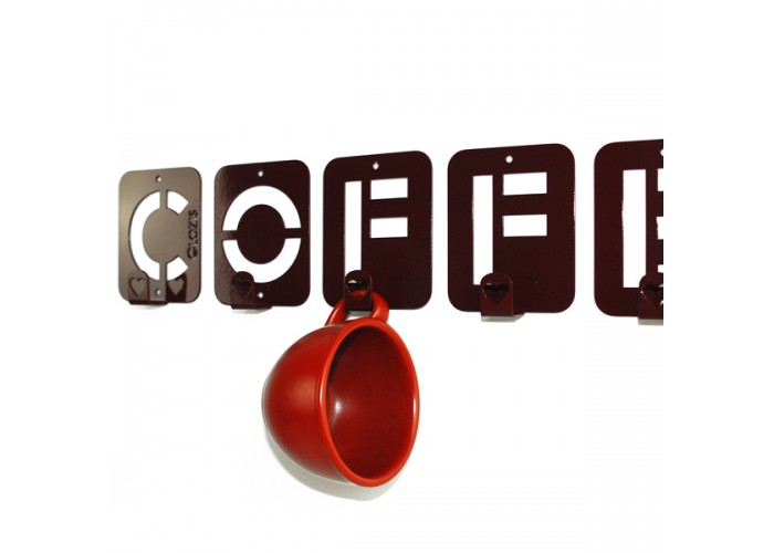  Вешалка настенная Glozis Coffee H-004 50 х 10 см  5 — купить в PORTES.UA